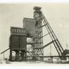 Modern headframe, bins and trestle of fireproof steel construction