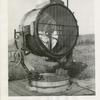 60" General Electric 150 amphere, high intensity barrel type searchlight.