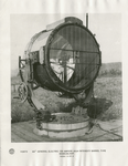 60" General Electric 150 amphere, high intensity barrel type searchlight.