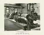 1500-KW., two-cylinder, straight Parsons type steam turbine, with cylinders arranged in tandem
