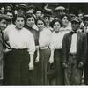 Needle trades : group of Jewish workers in N.Y. factory