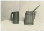 From left to right : birch and oak tankards