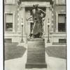 The puddler : bronze statue in front of the entrance to the School of Mines, Columbia University.