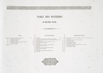 Table des matières du deuxième volume