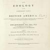 Title page, v. 1] Fauna boreali-americana, or, The zoology of the northern parts of British America