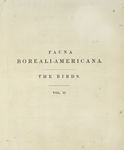 Title page, v. 2 Fauna boreali-Americana. The birds. Vol. II