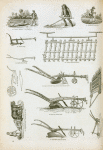 Agricultural machinery, including plows and harrows