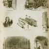 Textile industry: power looms and their inventor, Dr. Cartwright, Jacquard cards and loom, Hindu weaver.
