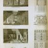 Architectural decorations and ornamentats: wall paintings and stucco ornaments, Pompeii; oriental ceiling and doorway.
