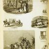 Transportation and vehicles: camels, donkey and oxen of the Middle East; two horse litter of fourteenth century Europe; carts and chariots of France, Italy and Pompei.