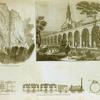 British railroads: tunnel; viaduct; carriages and engine; atmospheric tube.