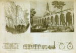 British railroads: tunnel; viaduct; carriages and engine; atmospheric tube.