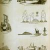 Iron industry: manufacture and machinery; ancient Egyptian knives and forge.]