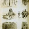 Iron industry and ironwork: ancient swords and daggars; manufacture of nails, screws and wire; drilling machine; planing machine.]