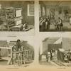 Printing industry: papercutting machine; type founding; typesetting equipment; papermaking by hand.