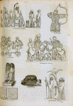 Persian bas-reliefs, Egyptian sculpture
