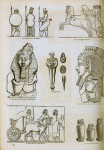 Persian bas-reliefs, Egyptian sculpture
