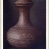 Vase en terre émaillée. H. 550 mm., D. 335 mm. (Chine. Dynastie Han, 206 Av. J.-C. - 220 après J.-C.)