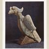 Petit coupe en terre émaillée. H. 70 mm., L. 120 mm. (Chine. Dynastie Tang); Pièce de faîtage en terre émaillée. H. 300 mm. (Chine. Dynastie Tang); Petit coupe en terre émaillée. H. 70 mm., L. 142 mm. (Chine. Dynastie Tang).