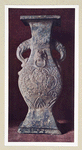 Vase en terre émaillée. H. 360 mm., plus grande L. 130 mm. (Chine. Dynastie Tang)