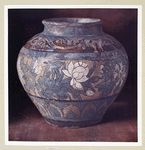 Grand vase en terre émaillée. H. 290 mm., D. 340 mm. (Chine. Dynastie Tang)