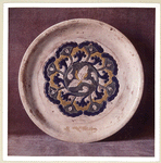Coupe tripode en terre émaillée. H. 58 mm., D. 291 mm. (Chine. Dynastie Tang)
