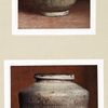 Petit vase en terre émaillée. H. 121 mm., D. 82 mm. (Chine. Début de la dynastie Soung); Vase finéraire en terre émaillée*. H. 135 mm., D. 110 mm. (Chine. Dynastie Soung).
