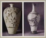 Vase en terre émaillée. H. 365 mm., D. 147 mm. (Chine. Dynastie Soung); Vase en terre émaillée. H. 320 mm., D. 185 mm. (Chine. Dynastie Soung)
