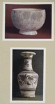 Bol en terre émaillée. H. 89 mm., D. 122 mm. (Chine. Dynastie Soung); Petit vase en terre émaillée. H. 200 mm., D. 96 mm. (Chine. Dynastie Soung)