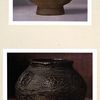 Bol en terre émaillée. H. 75 mm., D. 125 mm. (Japon, XVI s.); Vase en terre émaillée. H. 122 mm., D. 148 mm. (Japon, XVI-XVII s.)