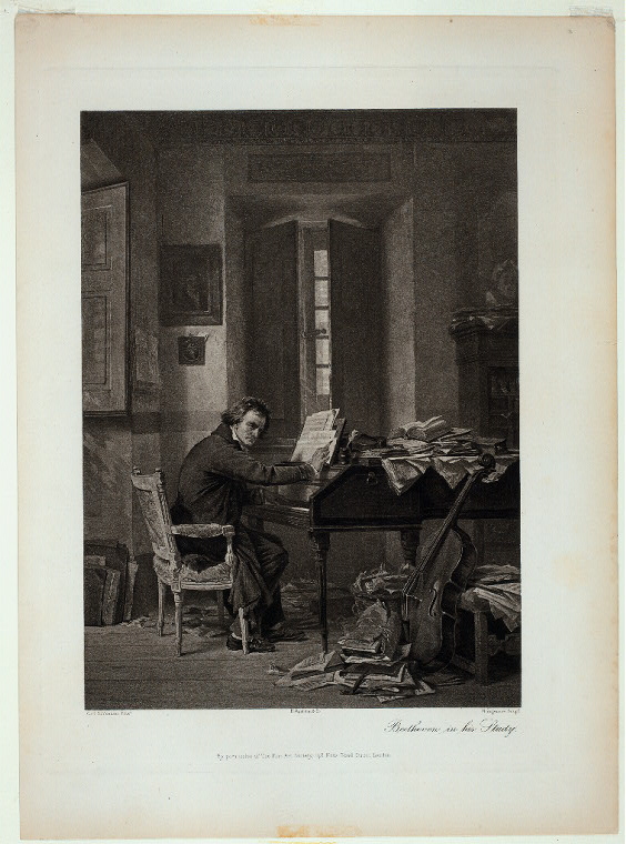 Beethoven in his Study