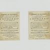 Trade cards and calendars depicting men, a woman, soldier and an umbrella.