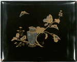 Flower vase and butterfly