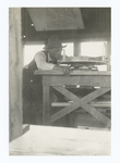Custer Peak lookout station. Lookout at work. Black Hills National Forest, South Dakota.