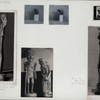 Bali - Sculpture: Figure of a woman, wood (extreme left); Orang Tipis (thin man) (below left)