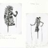 Wayang kulit: Balinese shadow puppet, Kumbakama; Soedisna, from Batujang, Bali. Height: 30.6 cm. (Collection of American Museum of Natural History)