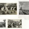 Pendet? ; Procession of women with offerings on way to temple, 1956