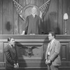 Horace Braham as Capraro (left), Charles Bickford as Macready (right) and Douglas Wood as Judge Vail.