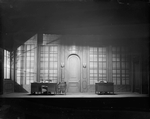 District Attorney's office (Act II, Scene 1). Set designed by Cirker & Robbins for "Gods of the lightning", 1928.