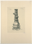 Vase étain laqué.