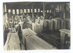 Interior view of fir door factory.