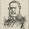 Chester A. Arthur, 2 portraits and cartoons on both sides.