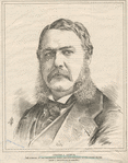 Chester A. Arthur, 2 portraits and cartoons on both sides.