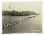 Towing logs
