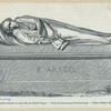 Dernière ébauche en argile faite par David d'Angers ; Projet de tombeau François Arago ; Dessin d'Eugène Marc.