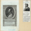 A sheet with two portraits of Ariosto.