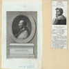A sheet with two portraits of Ariosto.