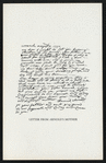Letter from Arnold's mother.