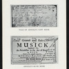 Page of Arnold's copy book ; Arnold's music book.