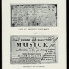 Page of Arnold's copy book ; Arnold's music book.